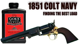 1851 Colt Navy Finding The Best Load [upl. by Petta909]