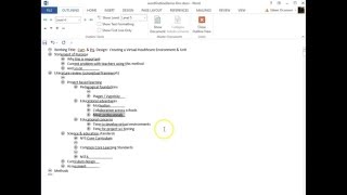 Using outline feature in Word [upl. by Seigler358]