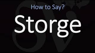 How to Pronounce Storge CORRECTLY LOVE Meaning amp Pronunciation [upl. by Branch]