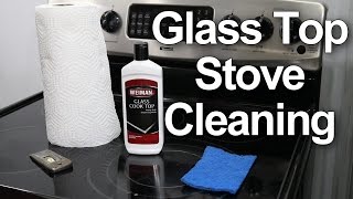 Glass Top Stove Cleaning  1 Best Method [upl. by Mossolb]