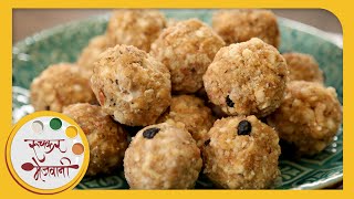 Dinkache Ladoo  Easy To Make Laddu  Recipe by Archana in Marathi  Maharashtrian Sweet [upl. by Yam287]