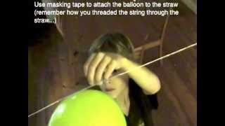 How To Make A Balloon Rocket [upl. by Aneele754]