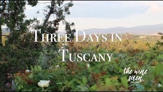 Three Days In Tuscany  Three Wineries in Montalcino [upl. by Antonius]