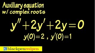 Second order linear differential equation initial value problem  Sect 43 21 [upl. by Poul]