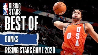 The BEST DUNKS From The NBA Rising Stars Game  2020 NBA AllStar [upl. by Gnouhk391]