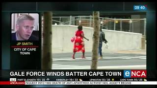 Gale force winds batter Cape Town [upl. by Domenico377]