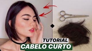 CORTANDO MEU CABELO CURTO SOZINHA [upl. by Josey470]