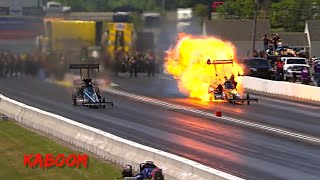 NHRA Crashes amp Engine Explosions [upl. by Najar]