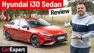 Hyundai Elantrai30 Sedan NLine 2021 review A warm sedan that looks good [upl. by Ennadroj862]