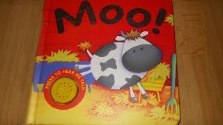 Moo on the farm animal noisy sound book [upl. by Travers791]