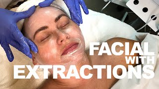 Facial with Extractions  Kelly Rose Medical Aesthetician  West End Plastic Surgery [upl. by Ansela324]