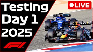 🔴F1 PreSeason Testing Day 1  Commentary  Data [upl. by Hay905]