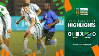 Algeria 🆚 Tanzania  Highlights  TotalEnergiesAFCONQ2023  MD6 Group F [upl. by Tirrej]