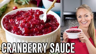 How to Make Cranberry Sauce [upl. by Eizzo]