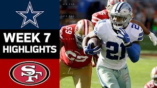 Cowboys vs 49ers  NFL Week 7 Game Highlights [upl. by Adiazteb]