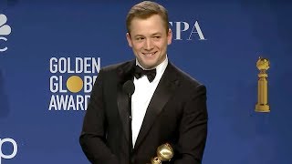 2020 Golden Globes Official Aftershow with Winner Taron Egerton  THR [upl. by Esteban773]