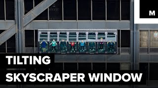 Tilting Skyscraper Window Lets You Hover 1000 ft Over Chicago [upl. by Lokim]