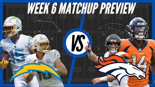 Los Angeles Chargers vs Denver Broncos  Week 6 Preview [upl. by Yendis]