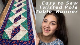 HOW TO MAKE A Christmas TWISTED POLE TABLE RUNNER [upl. by Ninetta52]