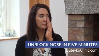 Unblock Nose in Five Minutes  Buteyko Breathing Method [upl. by Notsua866]