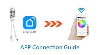 Smart Life LED Strip Light APP Connection Video Guide [upl. by Aivitnahs]