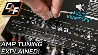 Amplifier Tuning Settings How To  Gain Crossovers Bass Boost [upl. by Nohsreg]