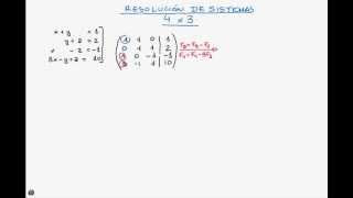 Sistemas lineales con 4 ecuaciones y 3 incógnitas [upl. by Gault]