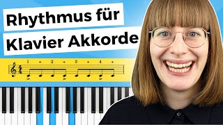 Schöne Klavier Akkorde  Rhythmus Übungen [upl. by Ellicec]