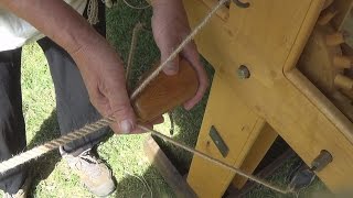 Medieval ropemaking in Visby market [upl. by Jereme]