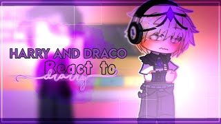 「Harry and Draco react to the Drarry」♢Drarry♢Reaction [upl. by Aicenaj620]