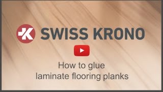 How to Glue a Laminate Flooring Plank [upl. by Della]