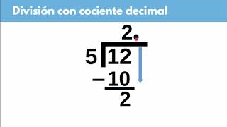 D3 Divisiones con cociente decimal [upl. by Iveson125]