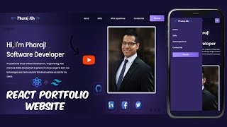 Build a Modern Responsive Portfolio Website  React Tutorial [upl. by Rothmuller]