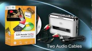 honestech Audio Recorder 30 Plus with USB Cassette Player [upl. by Ayikin]