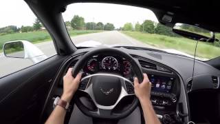 2016 Chevrolet Corvette Stingray Convertible  WR TV POV Test Drive [upl. by Benjy]