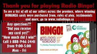 Radio Bingo Live Stream [upl. by Olatha]