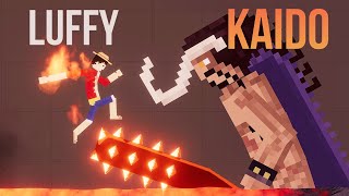 Luffy vs Kaido of hundred Beasts in Lava Pit One Piece Mod  People Playground 120 [upl. by Nulubez]