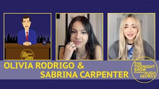 Olivia Rodrigo and Sabrina Carpenter on The Toonight Show [upl. by Nolur]