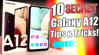 10 SECRET Samsung Galaxy A12 Features You Must Know [upl. by Yeroc]