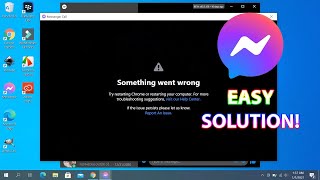 Messenger Video Call Something Went Wrong  Solved [upl. by Aliled]