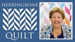 Make a Herringbone Quilt with Jenny Doan of Missouri Star Video Tutorial [upl. by Drugge]