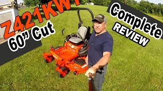 kubota zero turn mower review  Z421 KWT 60 Kommander Pro [upl. by Neill285]