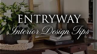 ENTRYWAY Interior Design Tips  Our Top 12 Styling Tips Small Medium amp Large [upl. by Cheatham1]