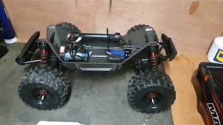 Hobbywing max8 esc upgrade in traxxas maxx [upl. by Clarinda]