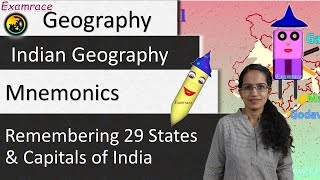 Remembering 29 States and Capitals of India Mnemonics Most Important [upl. by Dickens]