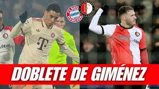 GOLES de SANTIAGO GIMÉNEZ vs BAYERN MUNICH HOY [upl. by Mulligan852]