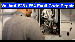 Vaillant F28 F54 fault code repair [upl. by Alleras]