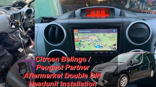 Installing a double DIN headunit in a Citroen Berlingo [upl. by Doll]