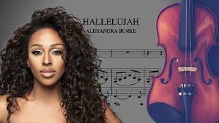 Hallelujah  Alexandra Burke  Partitura Violino e Piano [upl. by Erehc467]