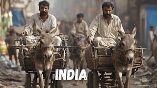 Chandni Chowk Old Delhis Vibrant Market  India Walking Tour [upl. by Esilec]